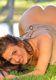 FTV Girl Olivia naked on the grass #6